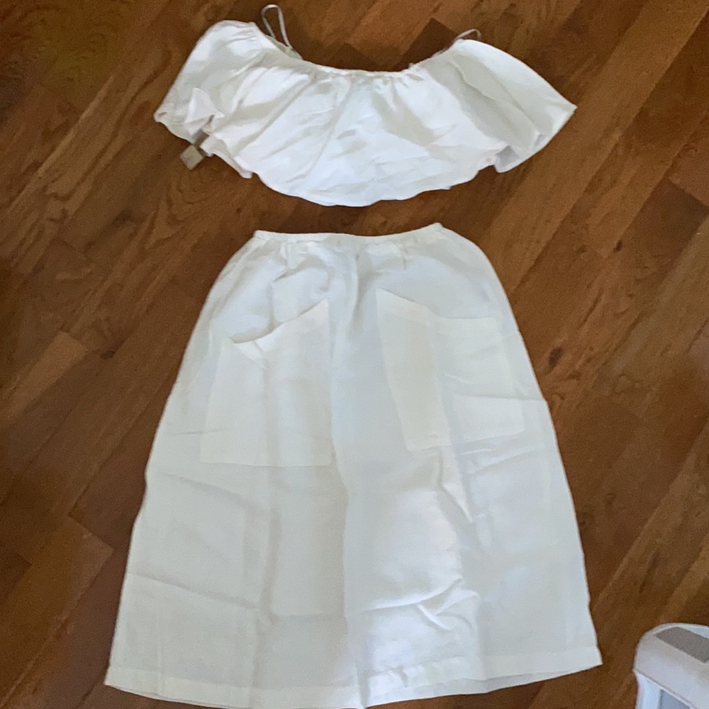 Reformation tulum off the shoulder two piece